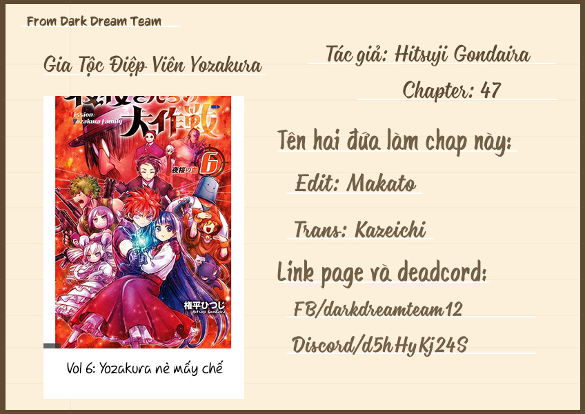 gia tộc điệp viên yozakura Chapter 47 - Next chapter 48