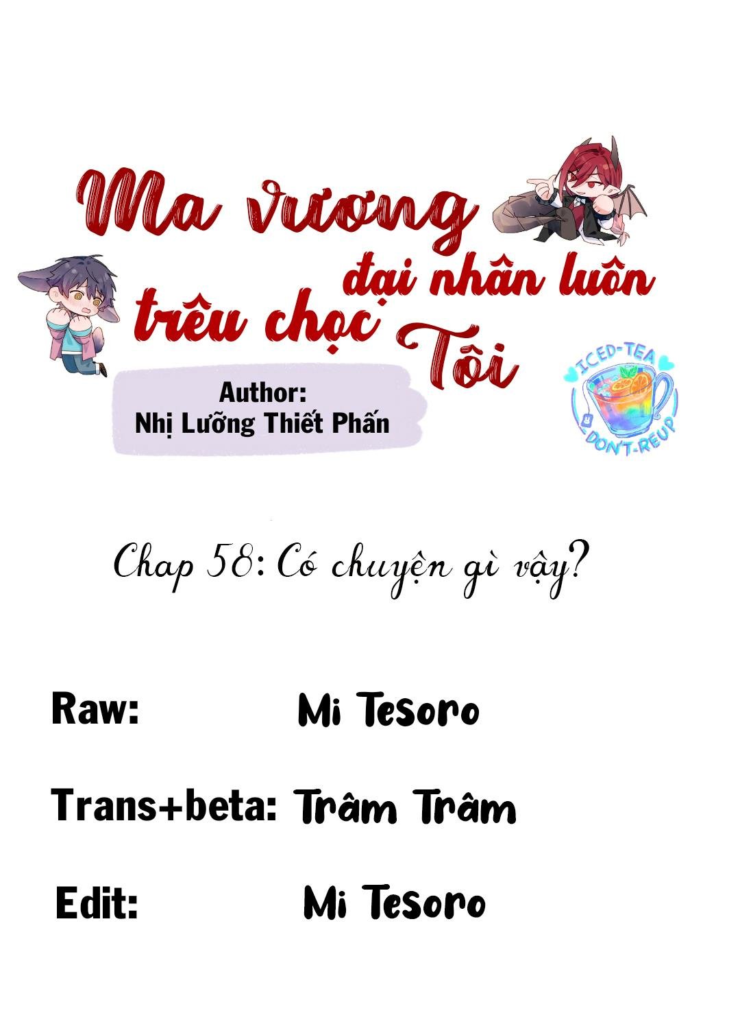 Ma Vương Đại Nhân Luôn Trêu Chọc Tôi Chapter 58.2 - Trang 3