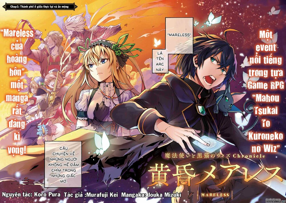 Mahou Tsukai To Kuroneko No Wiz Chronicle: Tasogare Mareless Ii Chapter 1 - Trang 4