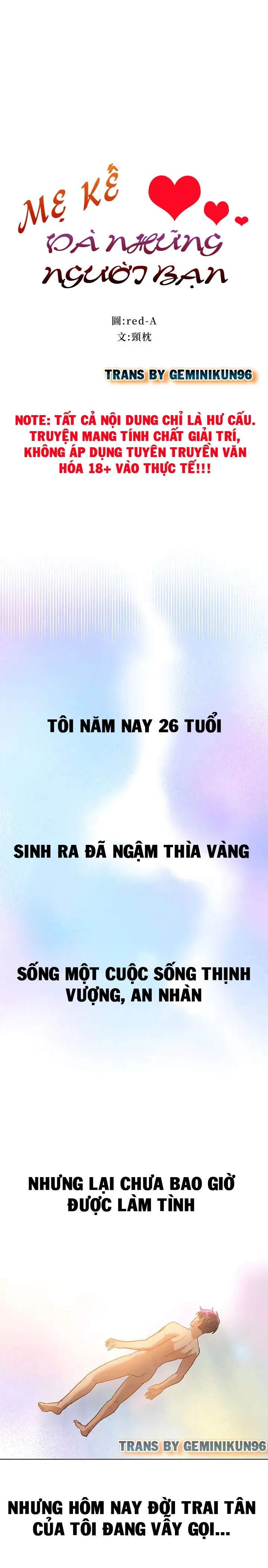 Mẹ Kế Và Những Người Bạn Chapter 1 - Trang 2