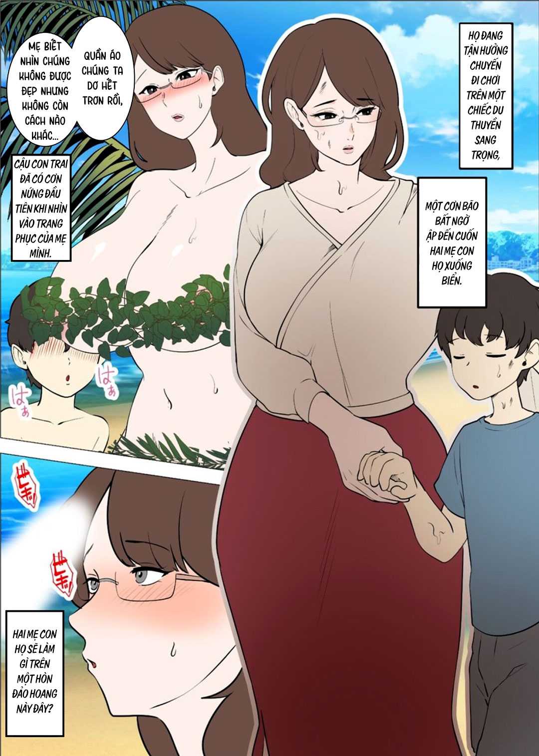 Trang truyện 002 trong truyện tranh Mẹ Và Con Trai Dạt Vào Hoang Đảo - Chapter 1 - truyentvn.net