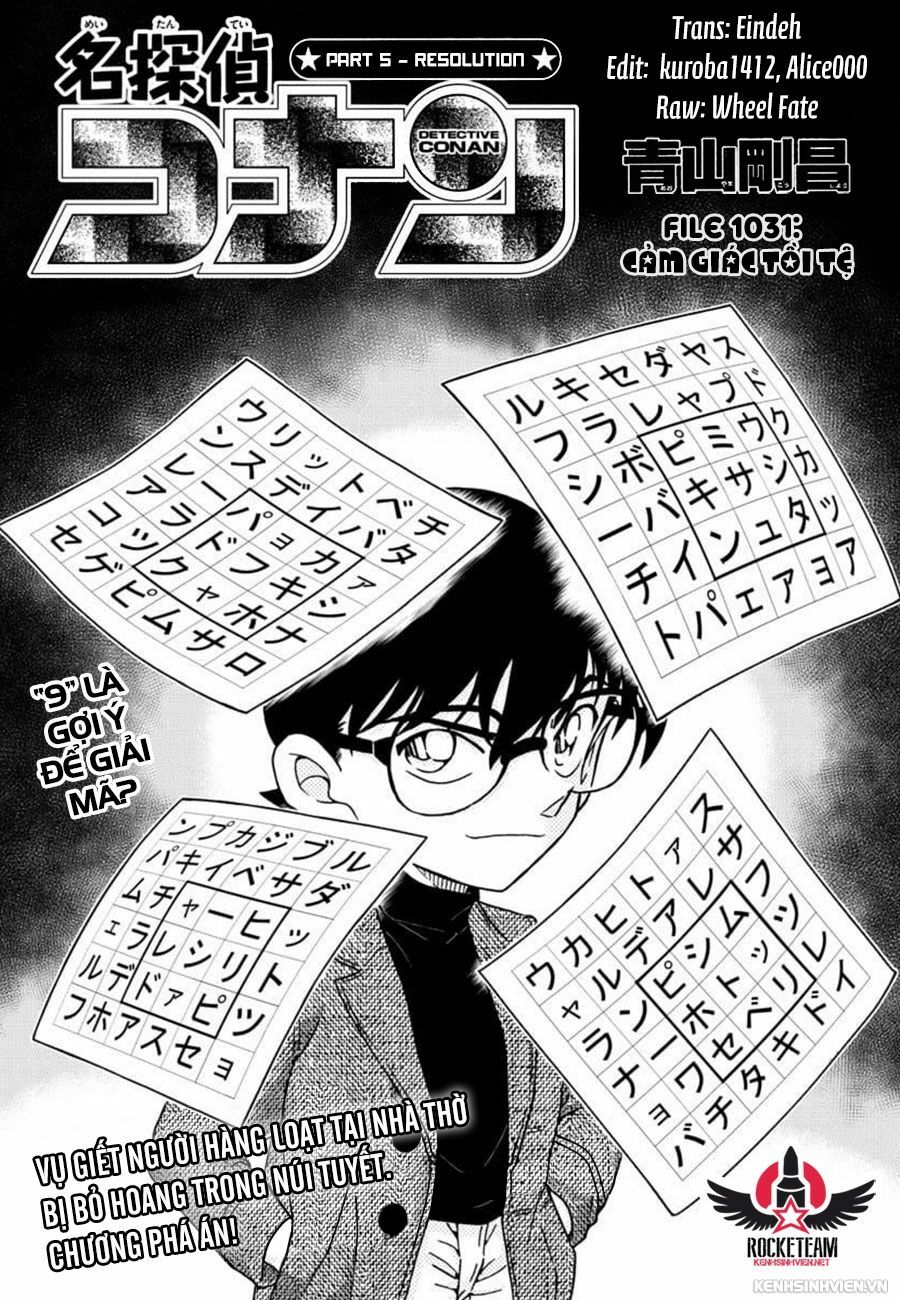 Thám Tử Conan Chapter 1031 - Next Chapter 1032