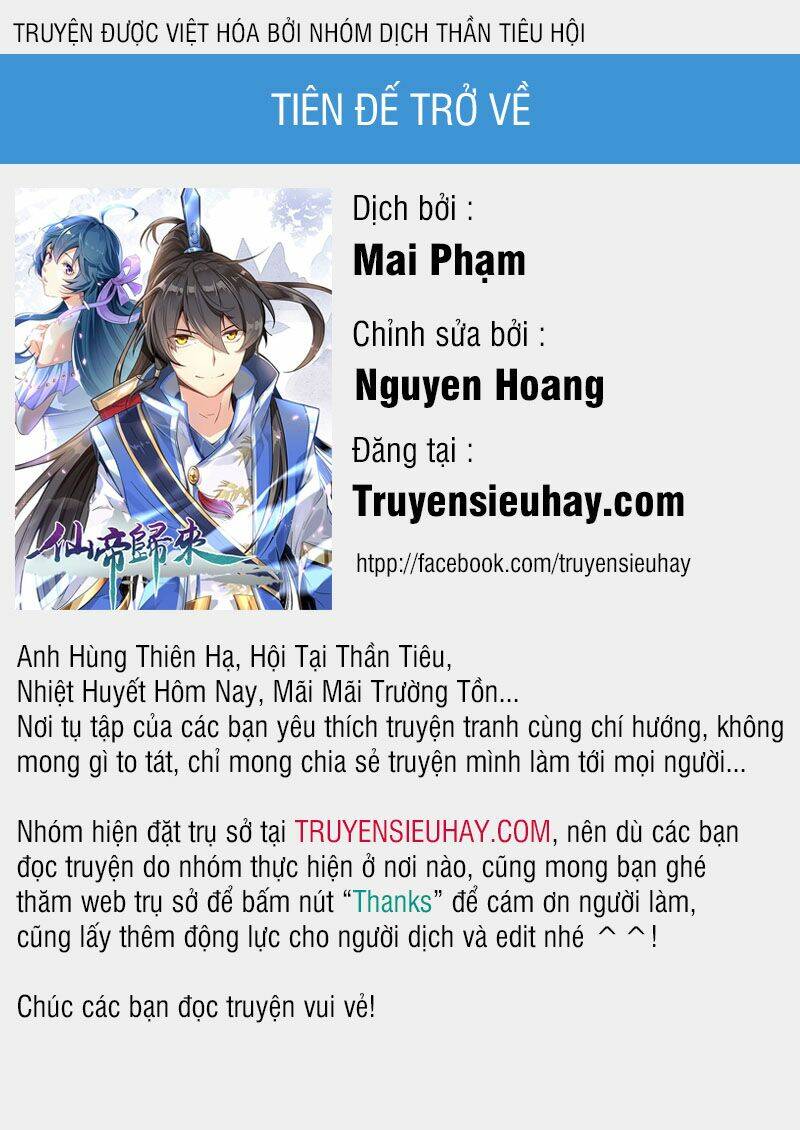 Tiên Đế Qui Lai Chapter 101 - Next Chapter 102