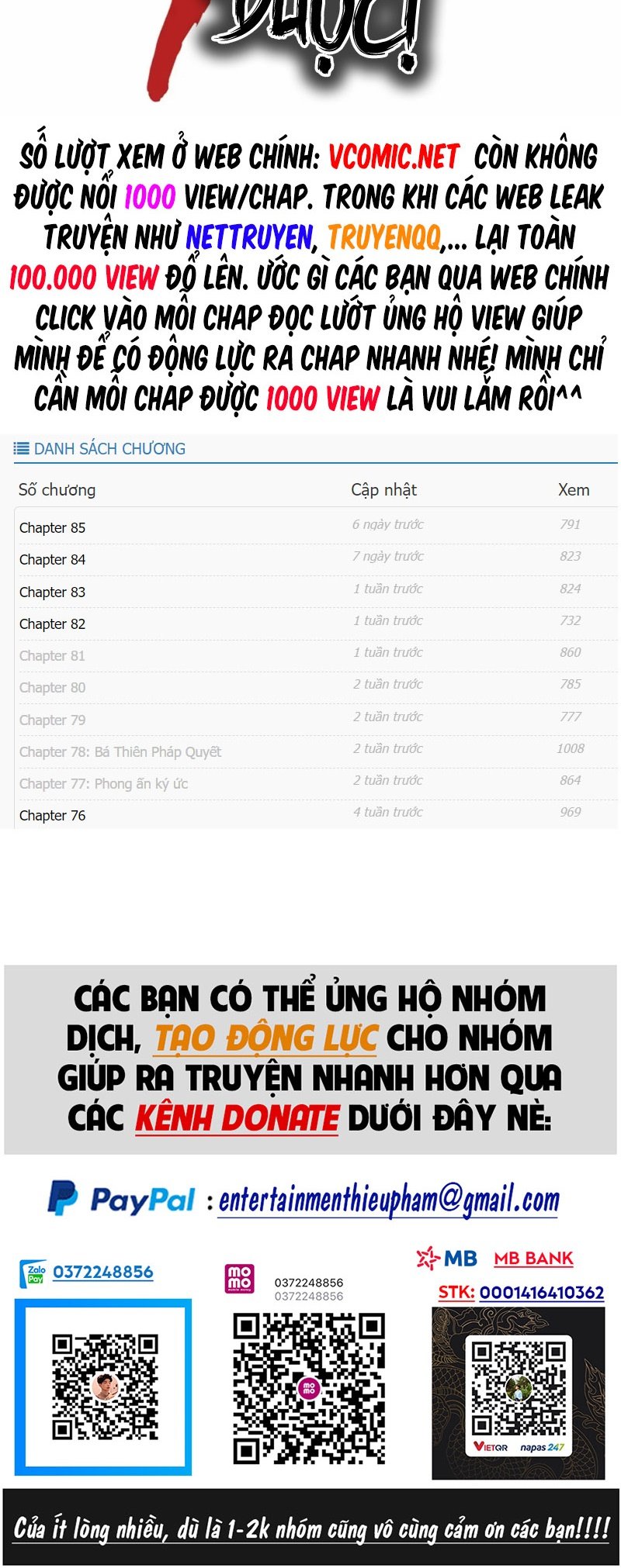 Vạn Cổ Chí Tôn Chapter 176 - Trang 4