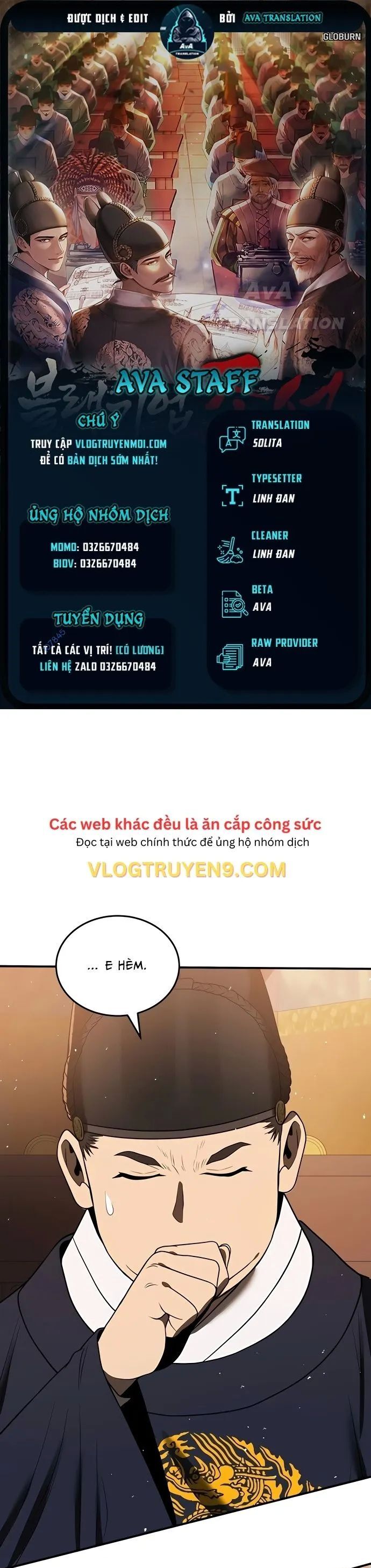 Vương Triều Đen Tối: Joseon Chapter 9 - Next Chapter 10