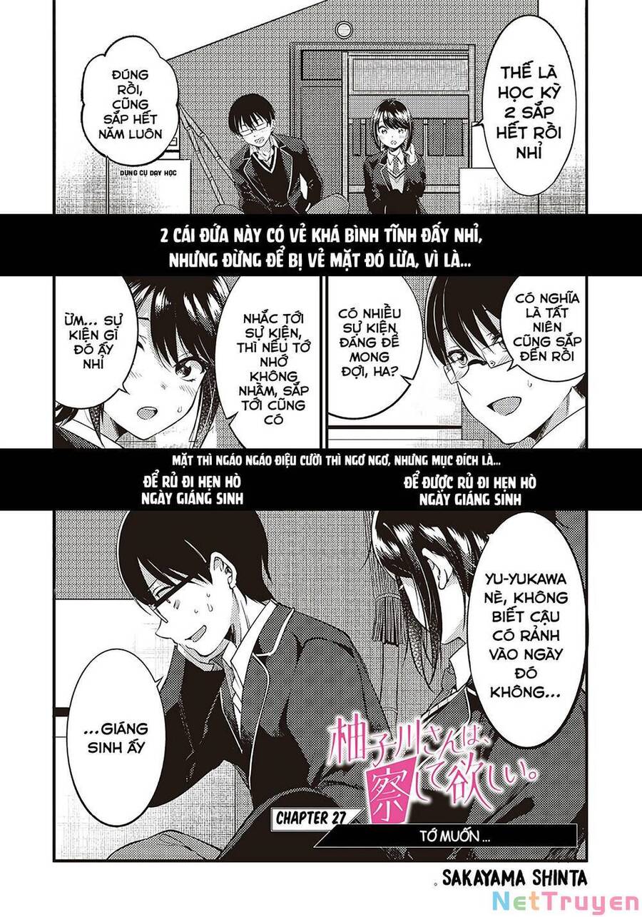 Yuzukawa-San Wa, Sasshite Hoshii Chapter 27 - Trang 3